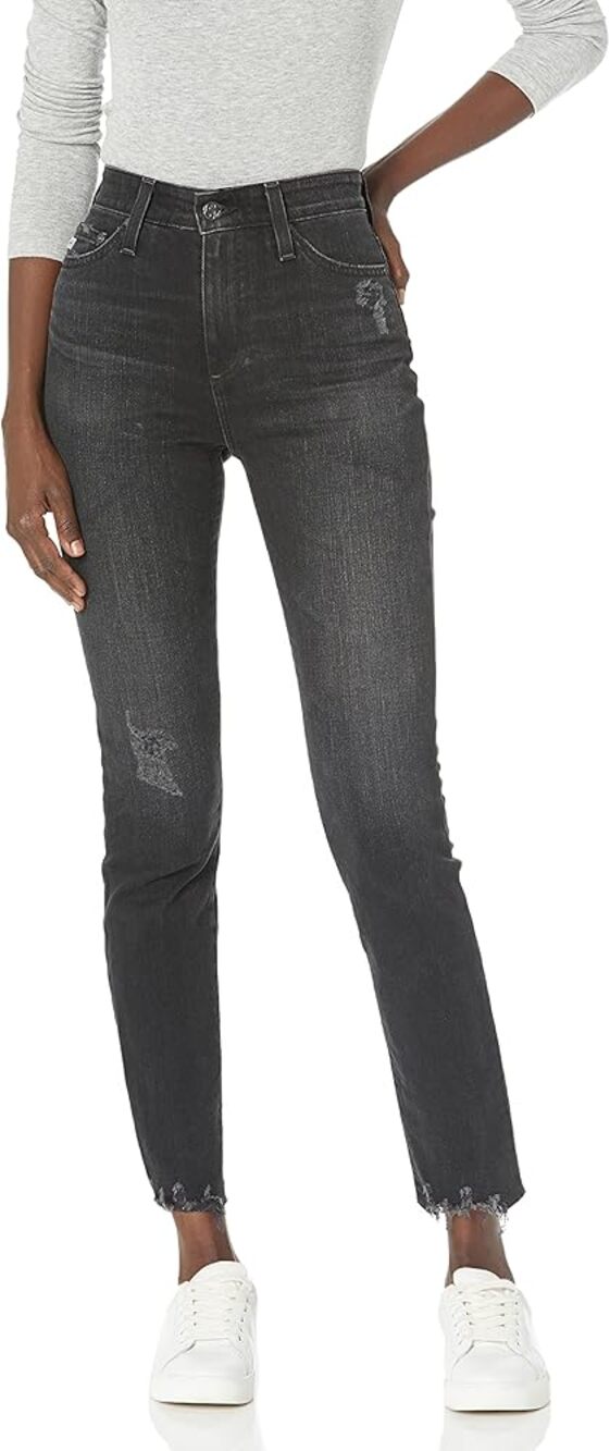 Adriano Goldschmied AG The Sophia ankle jeans high rise skinny vintage gray